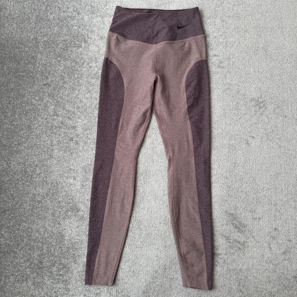 Nike Legend Pant Dri-FIT Leggings Womens Small Purple High Rise Yoga Athletic - Picture 1 of 13